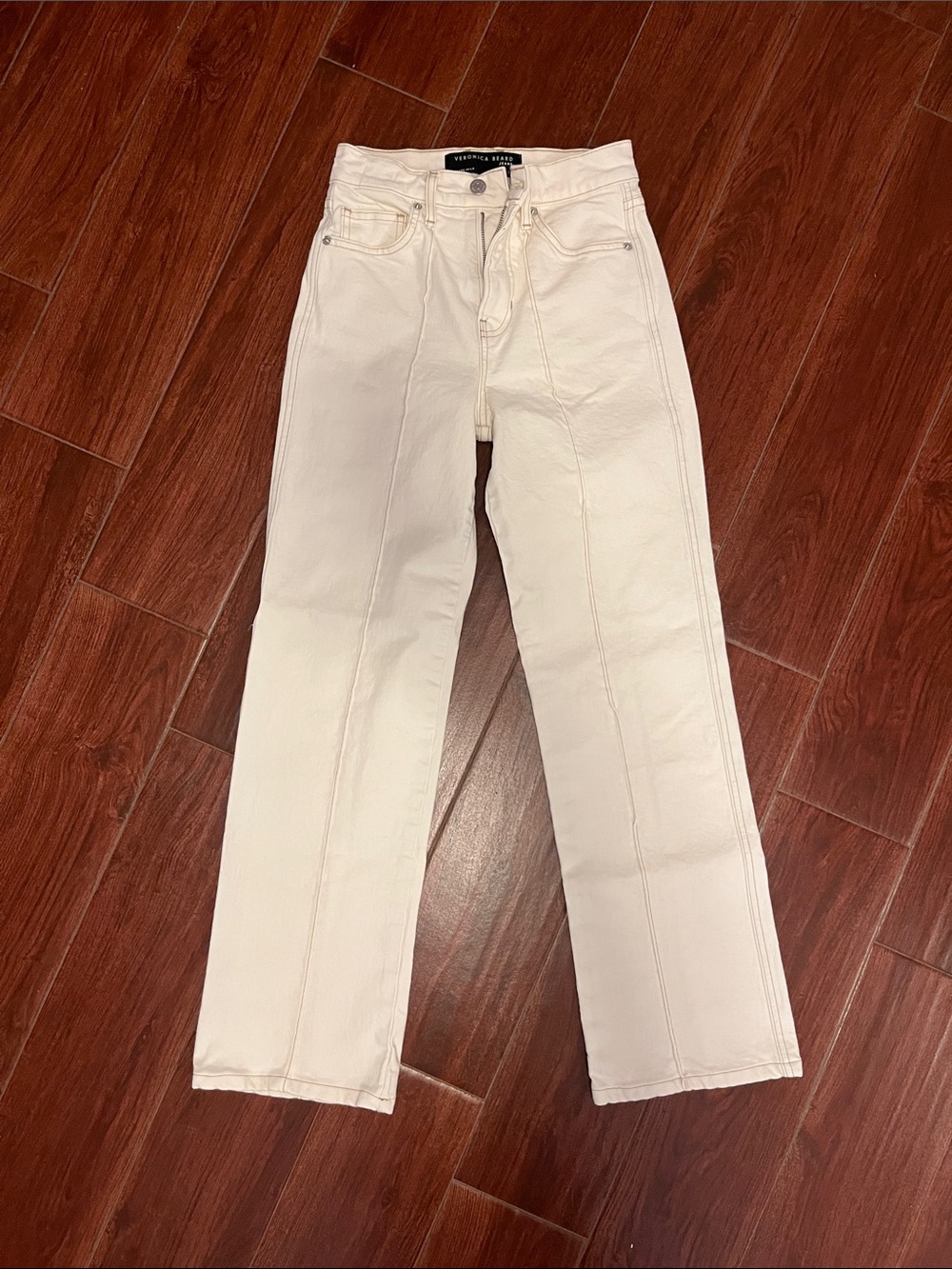 Veronica Beard Dylan Off-White Jeans